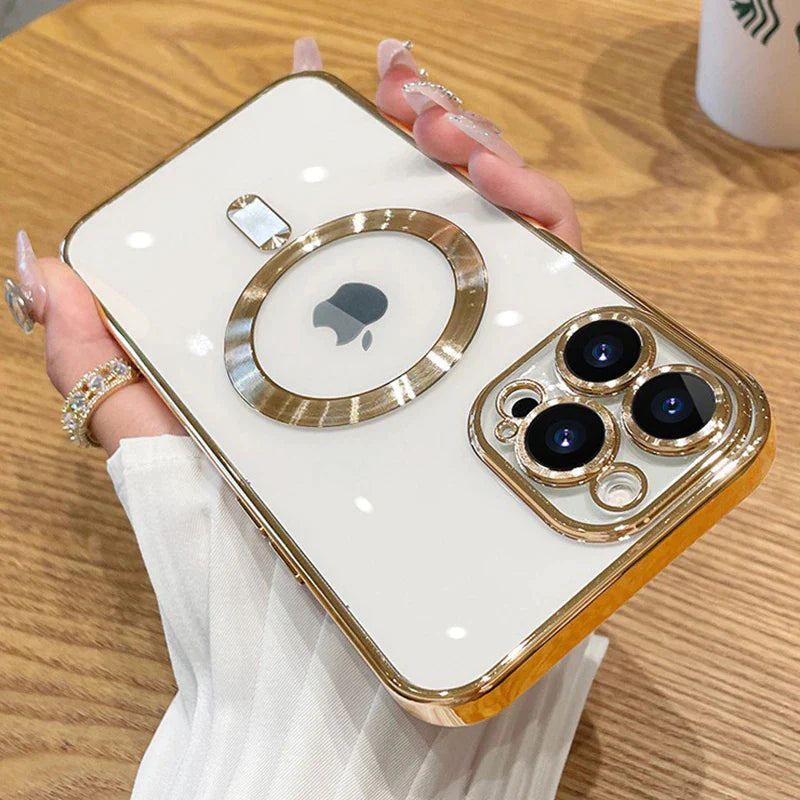 Luxury Transparent Magnetic for Magsafe Wireless Charging Case