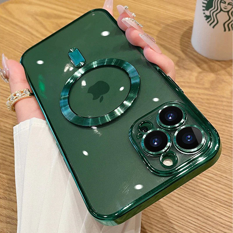 Luxury Transparent Magnetic for Magsafe Wireless Charging Case