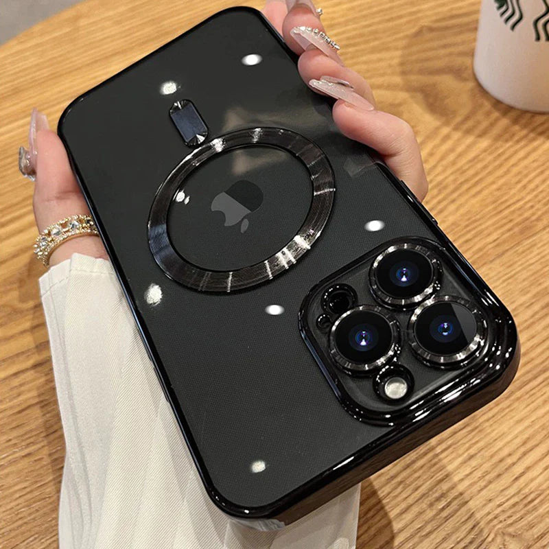 Luxury Transparent Magnetic for Magsafe Wireless Charging Case