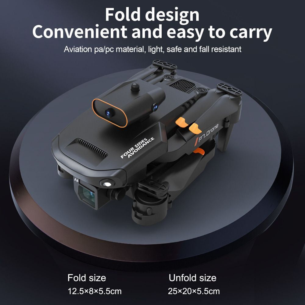 8K Drone with HD Camera GPS Drones Wifi FPV Foldable RC Quadcopter 3Battery Gift