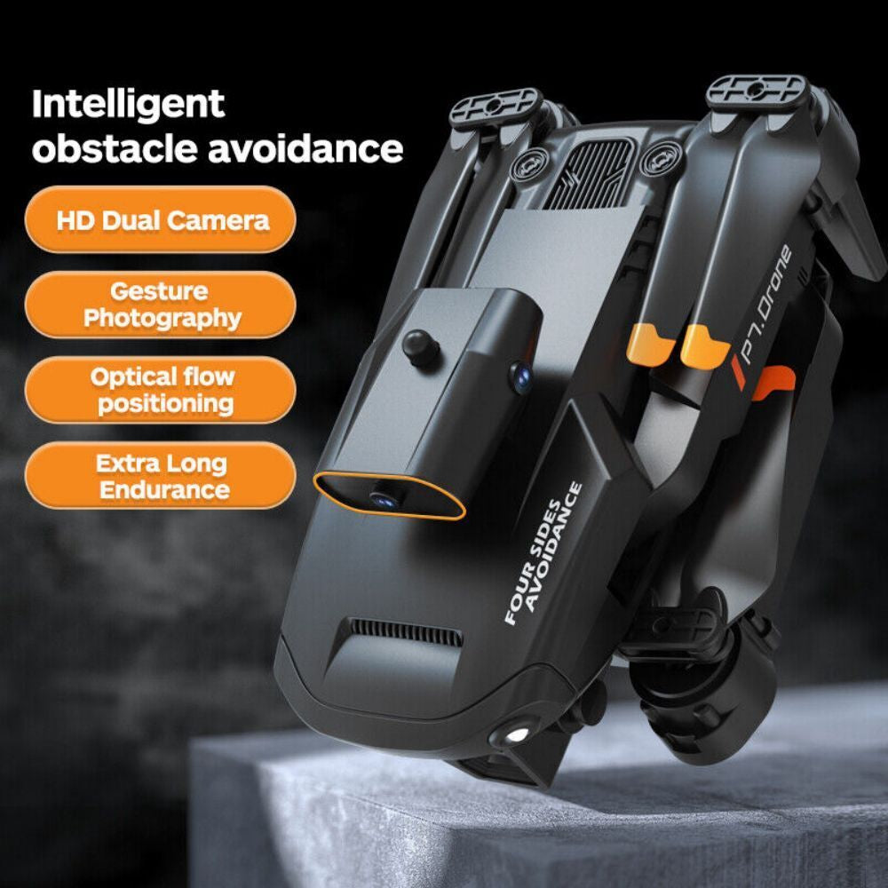 8K Drone with HD Camera GPS Drones Wifi FPV Foldable RC Quadcopter 3Battery Gift