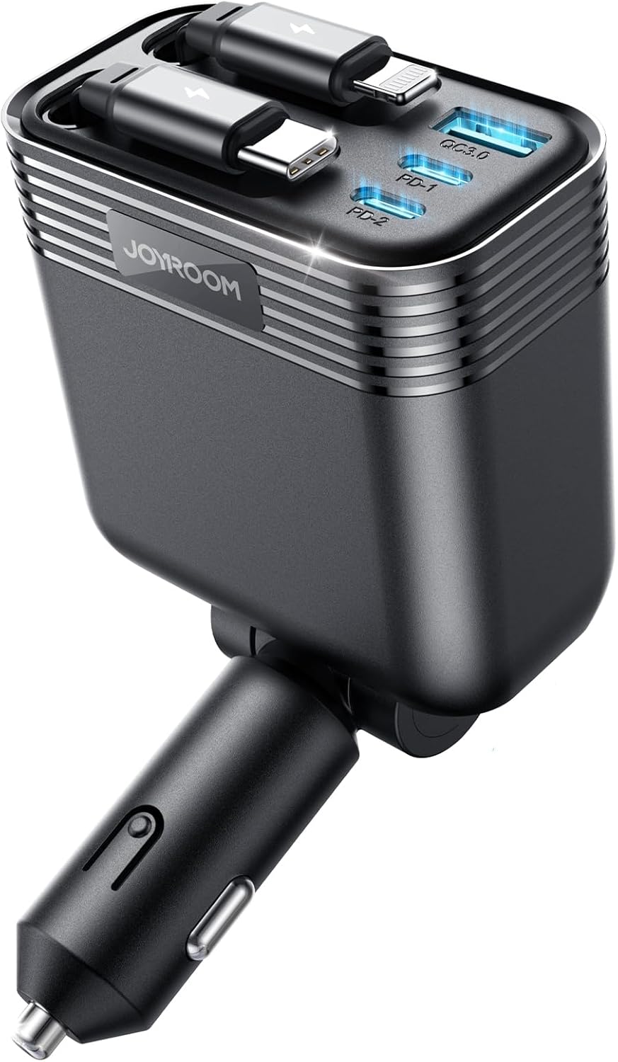 Retractable Car Charger [5 Port Fast Charging] 