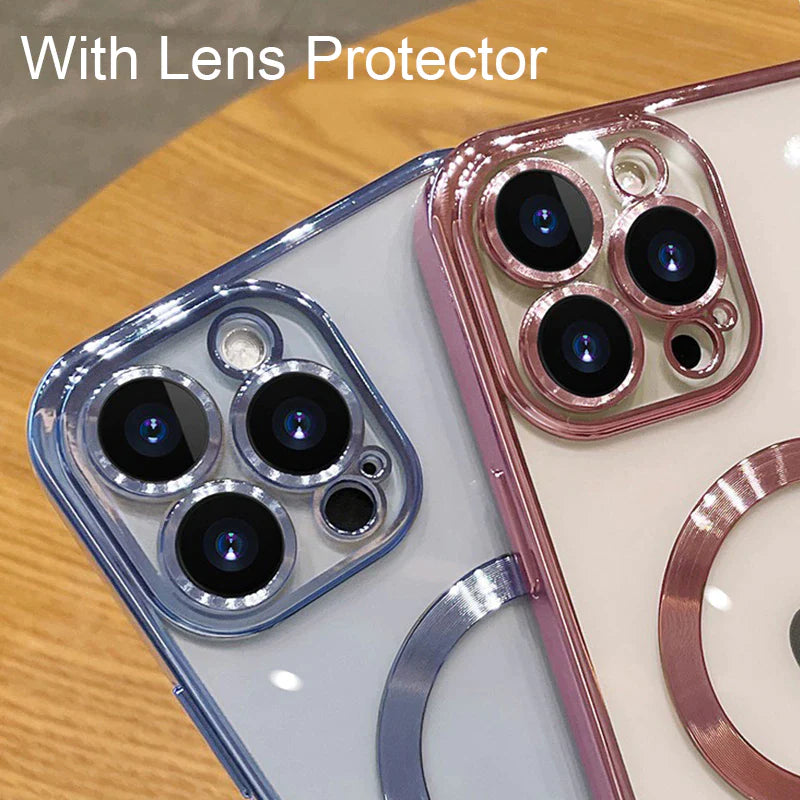 Luxury Transparent Magnetic for Magsafe Wireless Charging Case