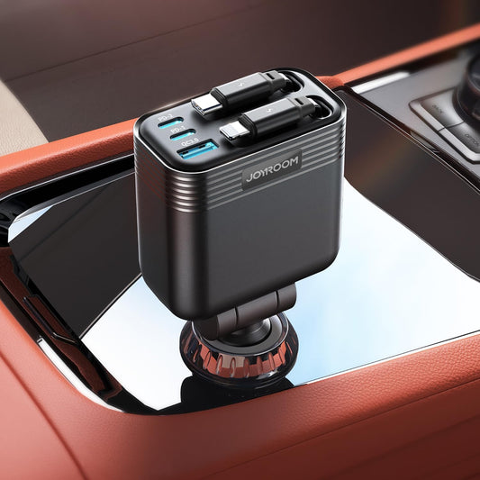 Retractable Car Charger [5 Port Fast Charging] 