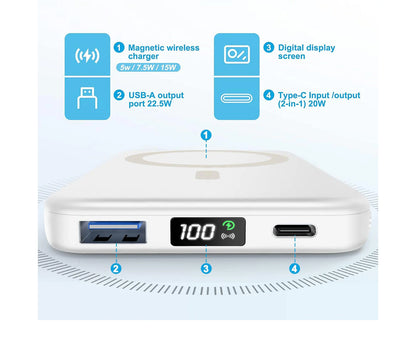 Magnetic Power Bank Wireless Charger 