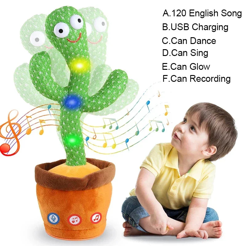 Kids Dancing Talking Cactus Toys Interactive Talking Sunny Cactus 