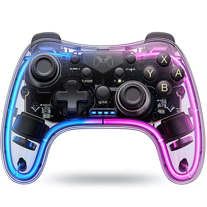 Controller with RGB Breathing LED, Switch Controllers Remote Supports Multi-Platform&App with Turbo