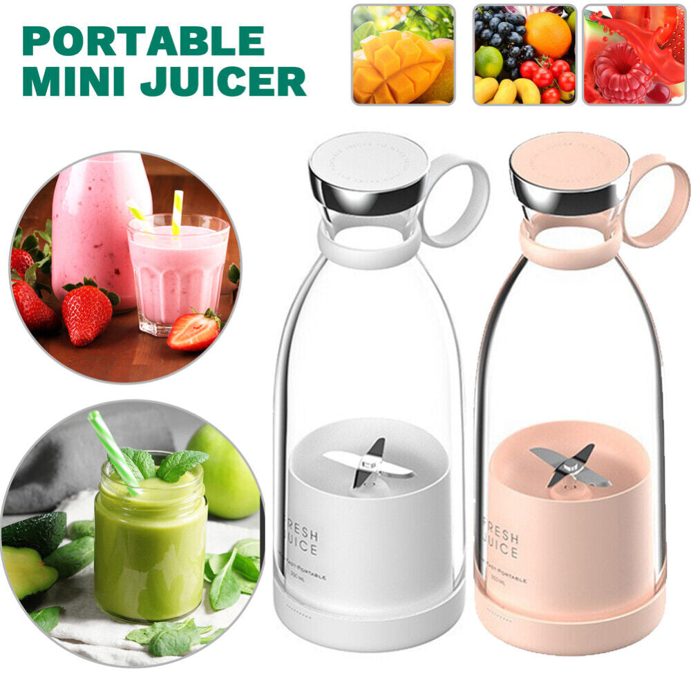 Portable USB Electric Fruit Juicer Blender Bottle Juice Shaker Smoothie Maker